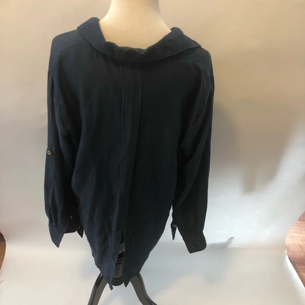 Andrea Jovine woman denim tunic size 0X - Picture 3 of 4